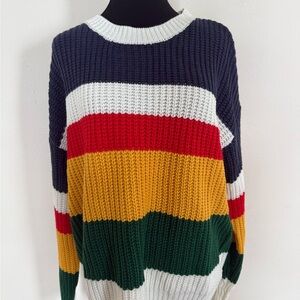 Colorful Striped Women's Sweater